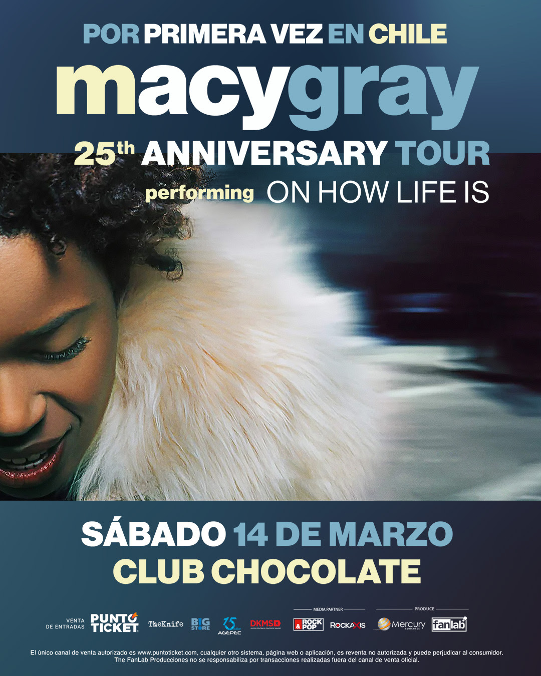 Macy Gray: ''Estoy nerviosa por Chile, no sé qué esperar''